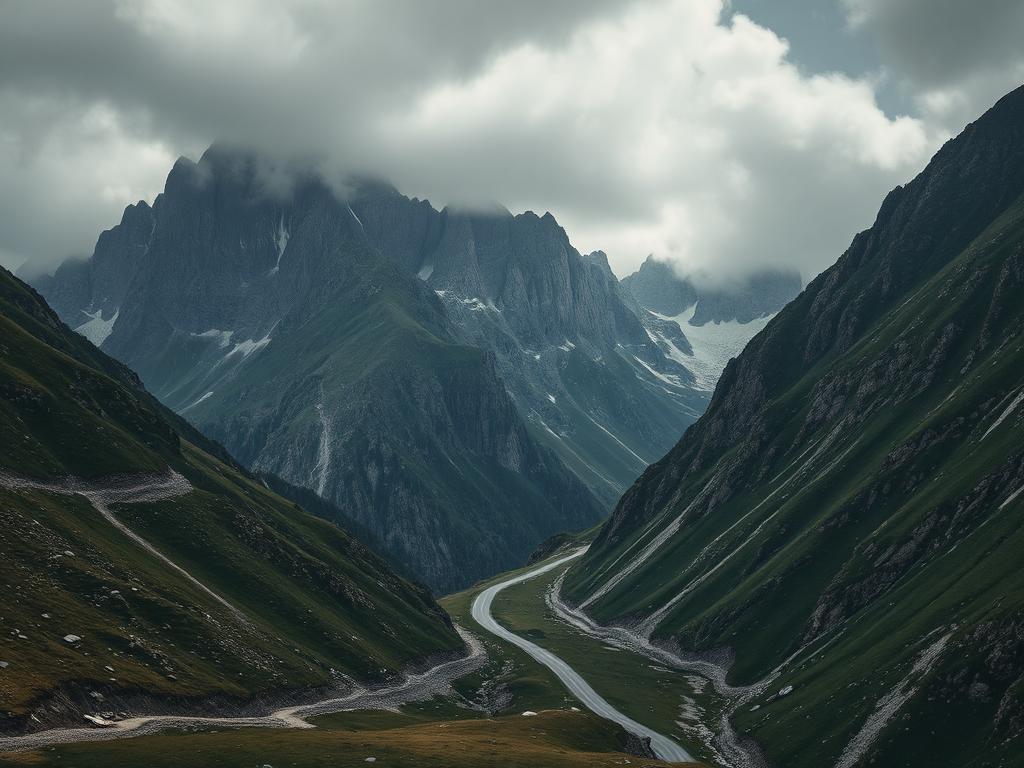 Theth mountain road
